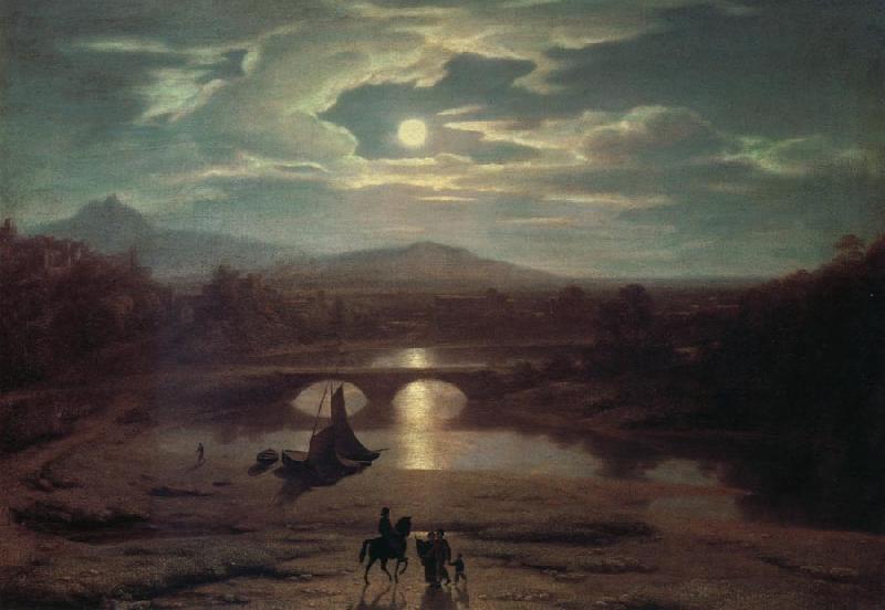 Washington Allston Moonlit Landscape oil painting image